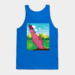 Colorful Cockatoo Bird Parrot Tank Top